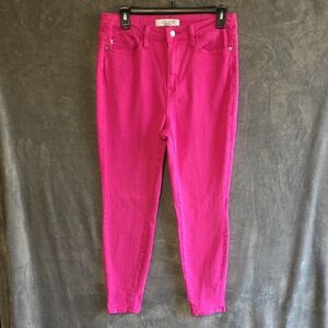 Judy Blue Hot Pink Skinny Jeans